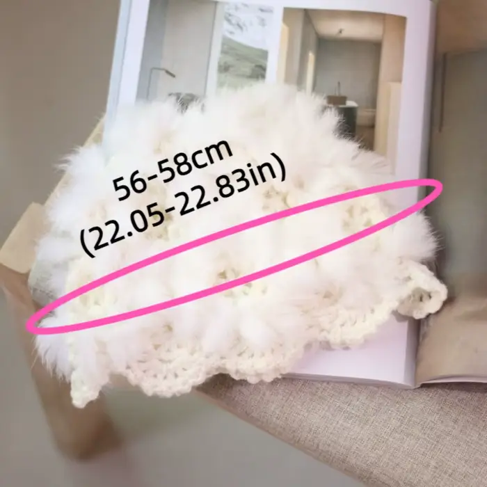 Bonnet de luxe tricoté à la main au crochet
