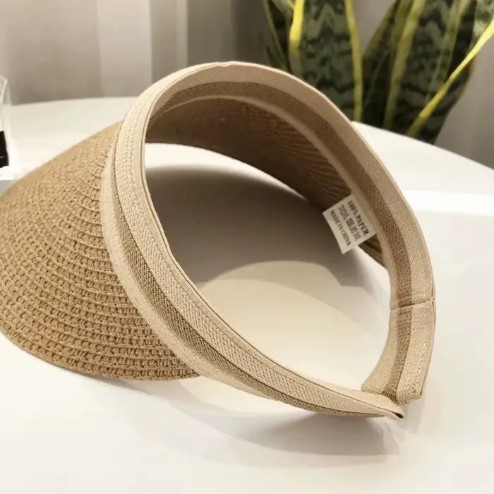 Chapeau de soleil de plage paille africain anti-UV pour femmes style sport occassions estivales et activités extérieures