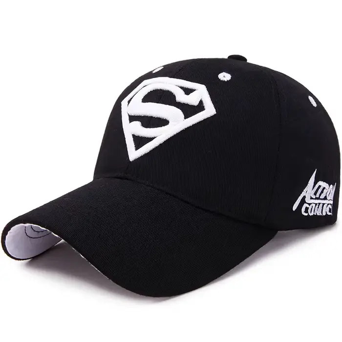 Casquette de baseball en coton avec logo Superman