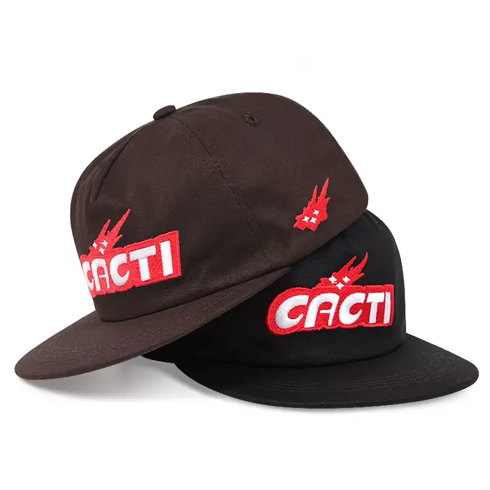 CACTI lettre tridimensionnelle capote casquette de baseball à bord plat