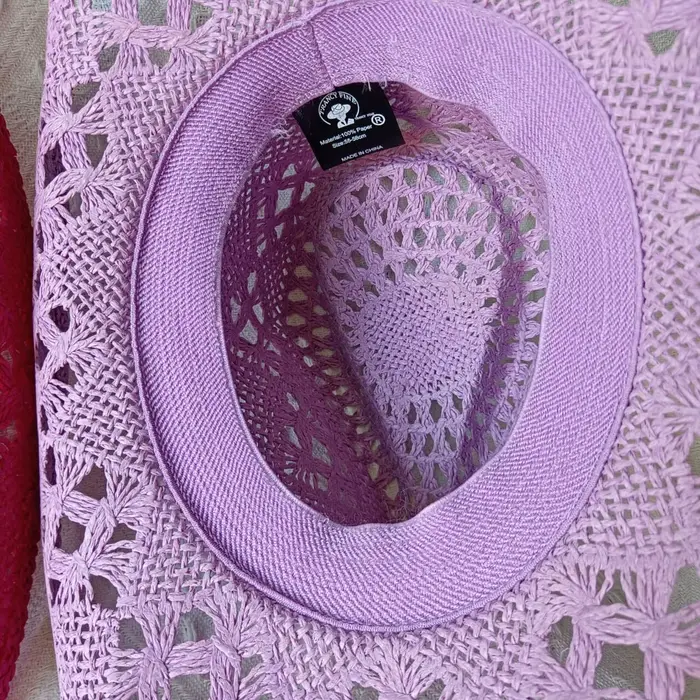 Chapeau de cowboy occidental en paille solide vintage pour femmes et hommes, ajouré, protection solaire, voyage, escalade, pêche