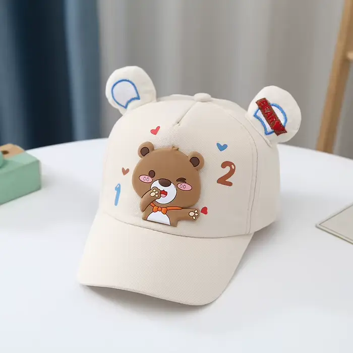 Casquette de Baseball pour bébé garçon et fille, chapeau à visière solaire réglable, de dessin animé