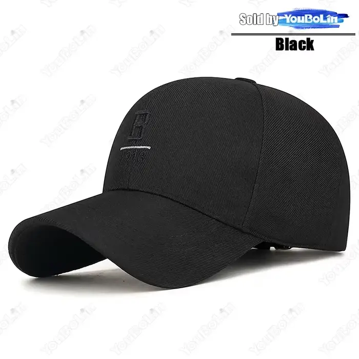 Chapeau de papa brodé tendance pour hommes – Casquette de baseball réglable avec motif de lettre B 1