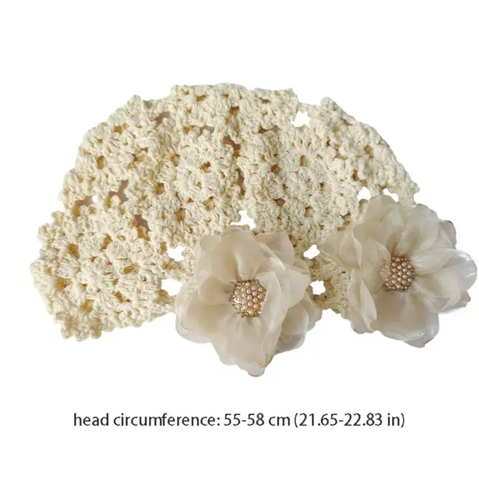 Bonnet Rétro en Tricot Creux Perlé