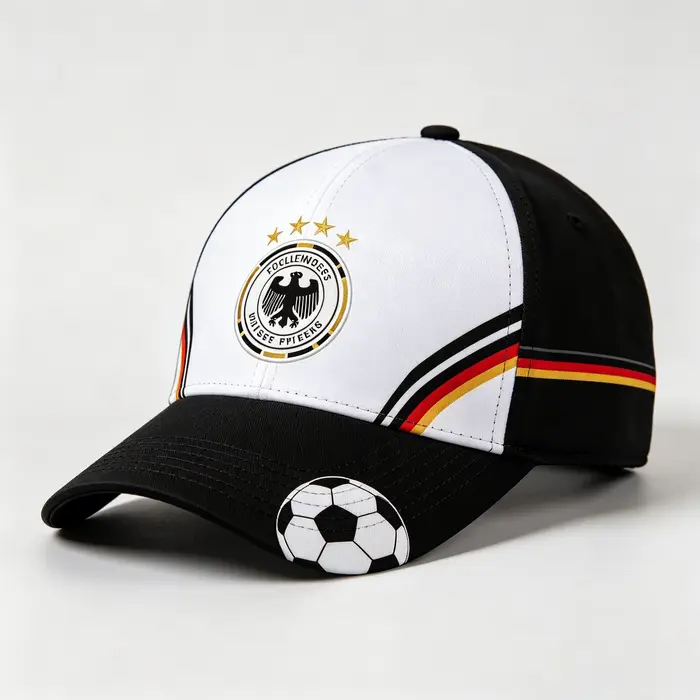 Casquette de baseball 3D imprimée style Allemagne 2026, taille unique, chapeau de sport avec logo Ai
