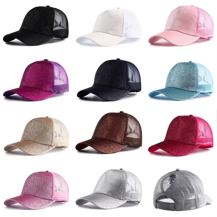 Casquette de Baseball à paillettes pour femmes