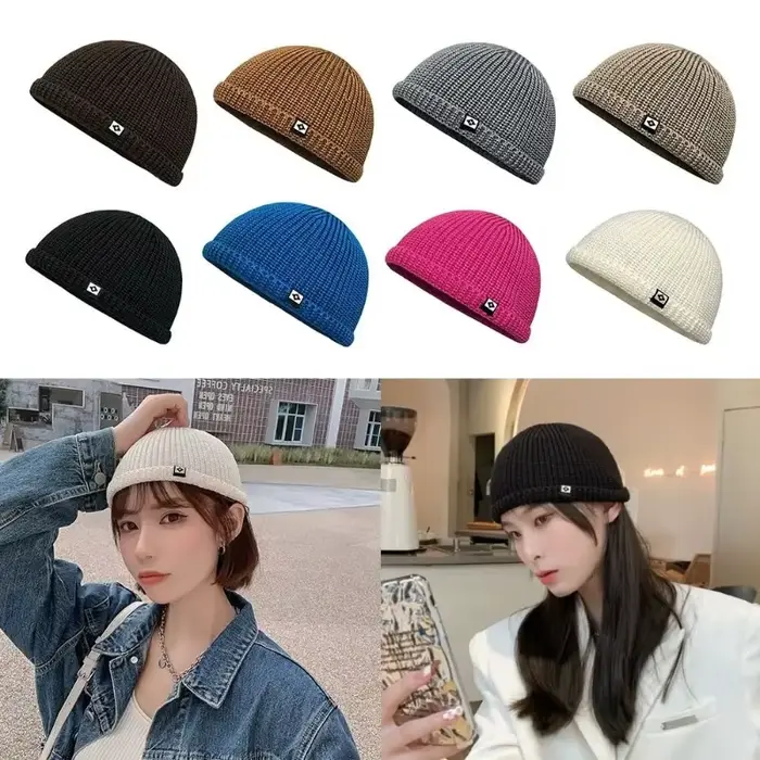 Chapeau tricoté doux coupe-vent Hip Hop