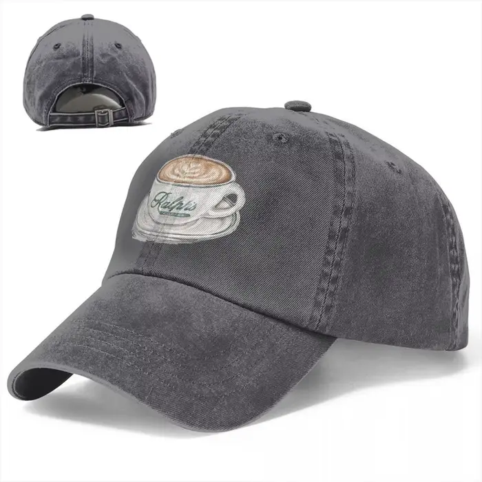 Casquette de baseball unisexe en coton Ralph's Coffee Cup protection solaire décontractée pour homme femme occasions sportives et décontractées