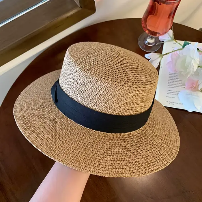 Les quatre saisonsRetro HatPanamaFlatBrimmed Sun Hatbucket Hat Protection UV Sun Hat pour plage Mini
