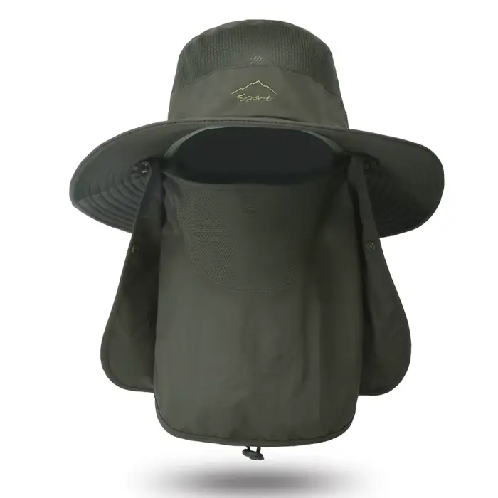 Chapeau de pêcheur pour homme, chapeau de soleil d'été, séchage rapide, respirant, protection solair