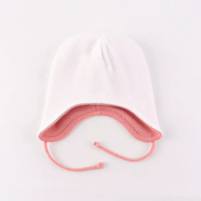 Chapeau d'hiver tricoté en acrylique doublé en polaire avec oreillettes pour enfants de 1 à 6 ans occasions hiver voyage