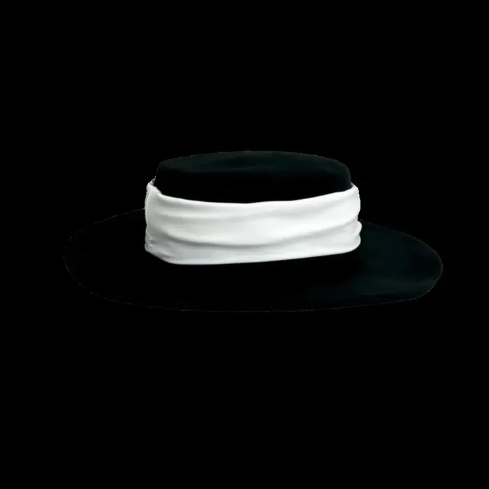 Chapeau haut-de-forme formel à la mode pour femmes, chapeau en feutre plat élégant à large bord, cha