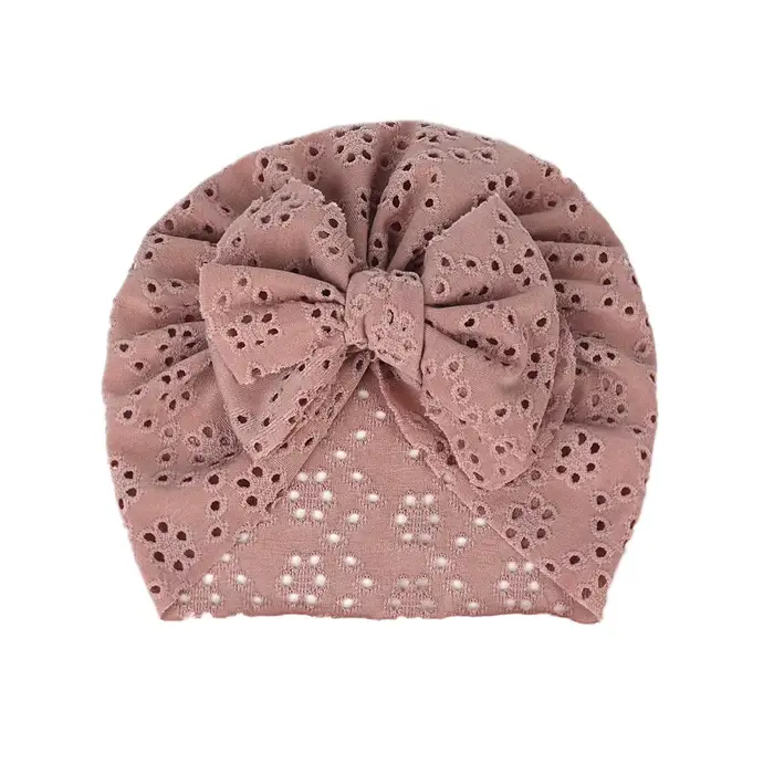 Bonnets Turban Bébé Fille Garçon, Chapeaux Couleur Unie avec Nœud, Bonnets Noués Nouveau-né, Bandeau