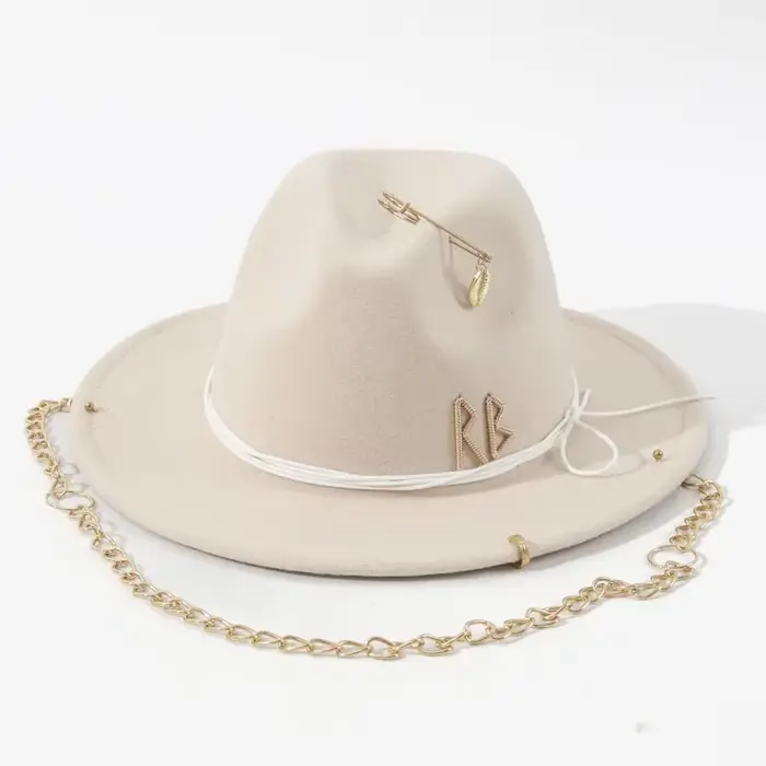 Chapeaux fedoras en chaîne pour femmes