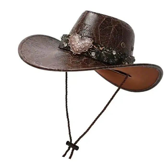 Casquette Cowboy Occidentale Multifonctionnelle Bords Larges Chapeau De Cowboy Pour Adultes Occasions Formelles Et Plein Air
