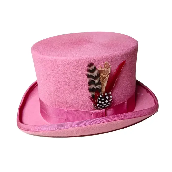Chapeau 100% laine rose pour hommes et femmes