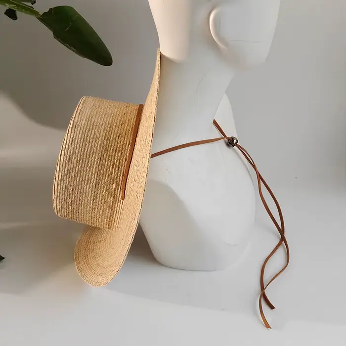 Chapeau de soleil Fedora classique en paille pour hommes et femmes