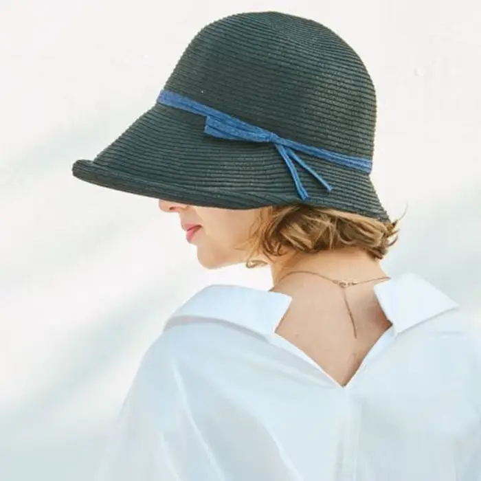 FS – Bonnet de paille français pour femmes, chapeaux de soleil victoriens, sangle de menton, accesso