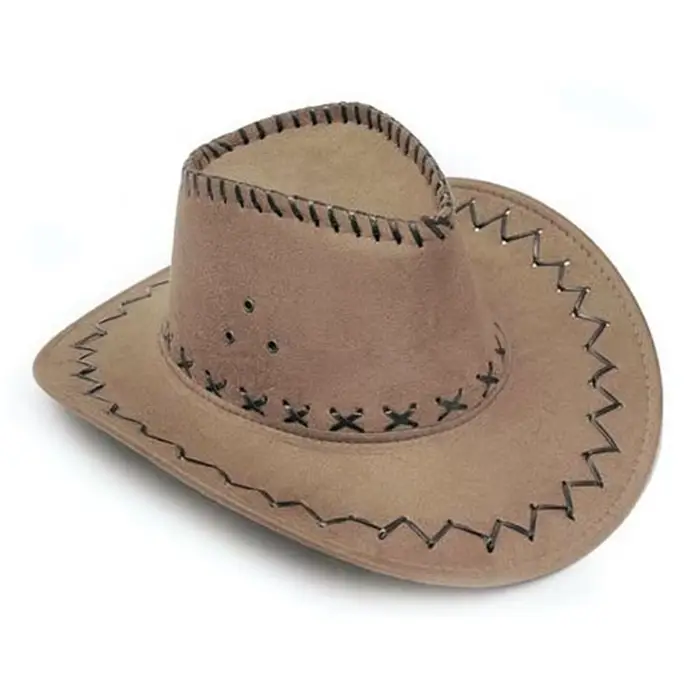 Chapeau de cowboy occidental en cuir pour hommes, casquettes de cow-girl sombrero, chapeau de cheval