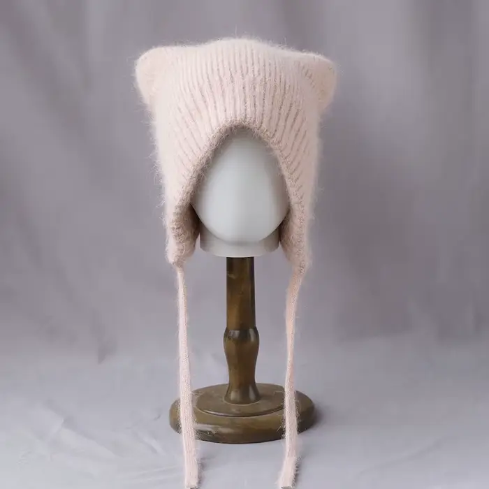 Chapeau profond d'extérieur en cachemire avec oreilles, chapeau soviétique, chapeau d'hiver pour fem