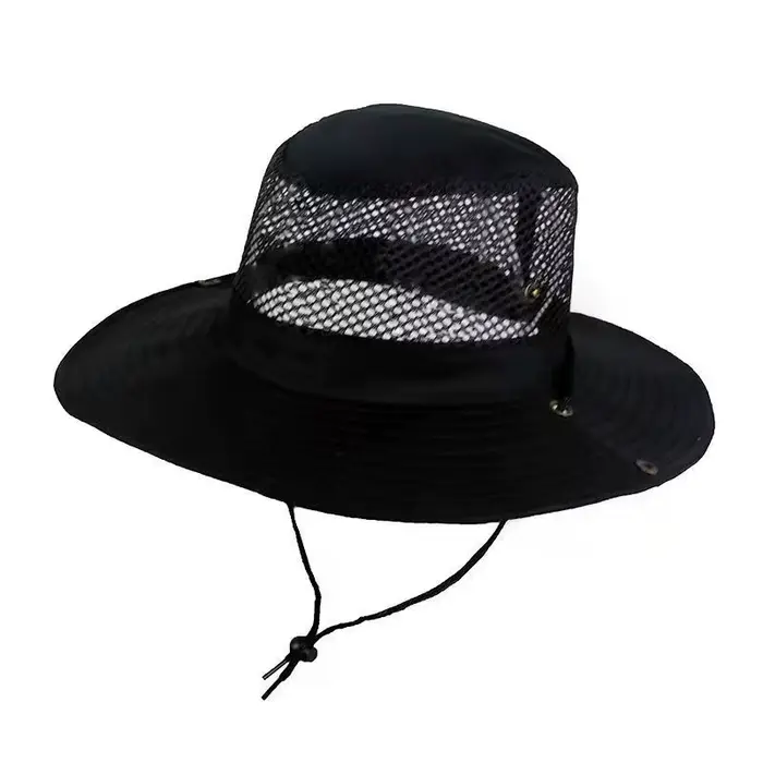 Chapeau de pêche en maille anti-UV, casquette de montagne, chapeau de camping et de randonnée à larg