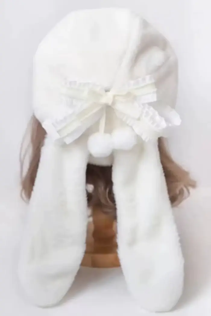 Joli chapeau béret oreilles de lapin pour femmes et filles