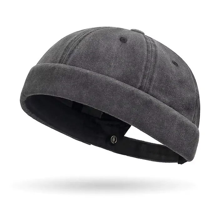 Casquettes délavées sans visière pour hommes et femmes, chapeau de marin de rue breton, chapeaux de 