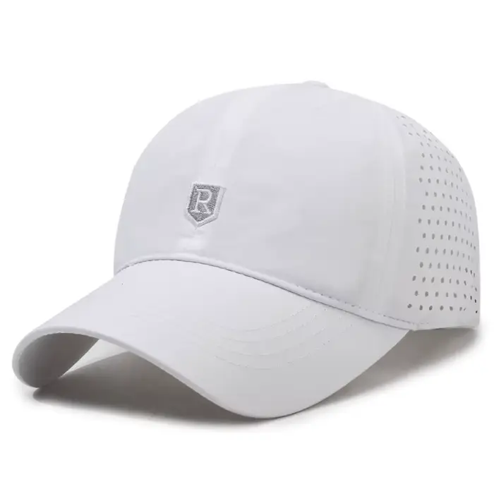 Casquette de baseball à séchage rapide pour hommes, logo R, maille perforée, respirante, casquette à