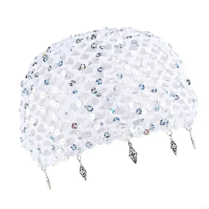 Casquette en Crochet à tissage ouvert avec embellissement disque