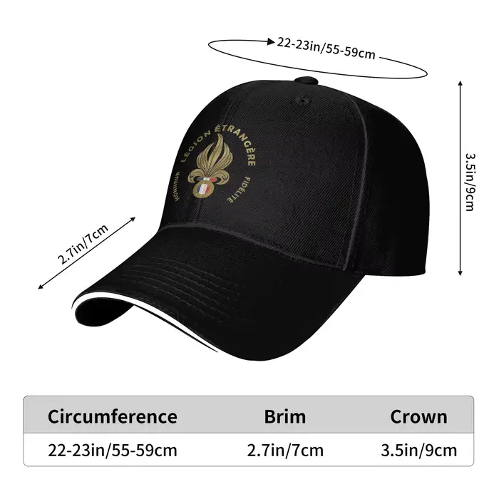 Casquette de baseball Golden Legion Etrangere French Foreign Running homme camionneur tactique Hip Hop protection solaire femme occasions sportives et détente