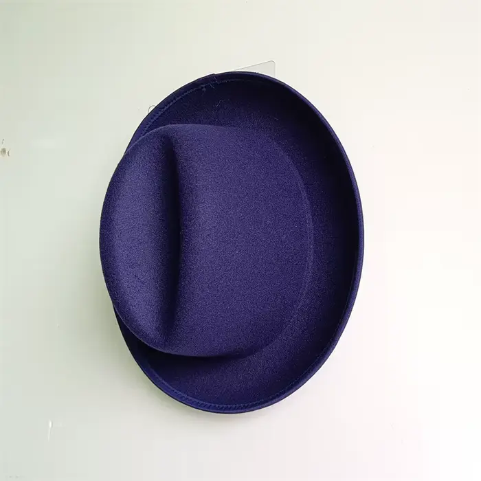 Chapeau de printemps Vintage bleu pour hommes et femmes, chapeau de soleil unisexe avec nœud incurvé