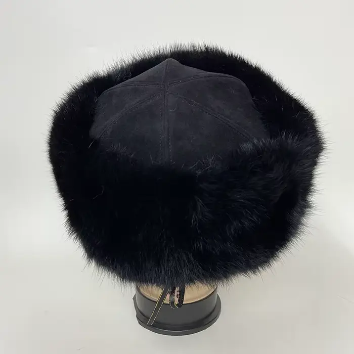 Nouvelles casquettes de fourrure à la mode chapeaux de fourrure de lapin réel pour les femmes chaud 