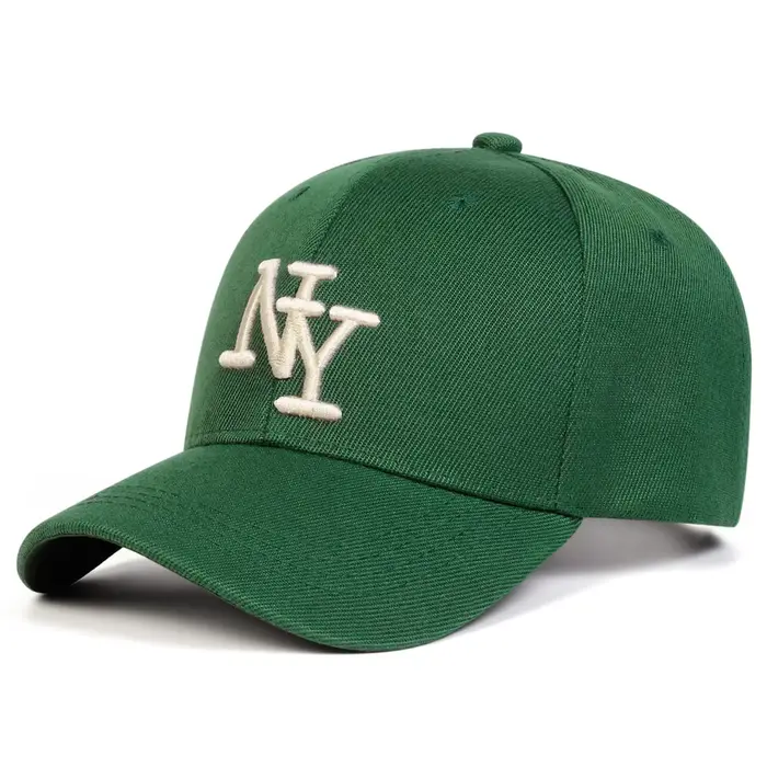Casquette de baseball unisexe avec lettres brodées polyester protection solaire ajustable pour adultes style décontracté occasions extérieures automne printemps