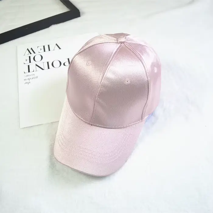 Casquette de Baseball en Satin pour Femme et Homme, Chapeau d'Été, Vendu, de dehors, Décontracté