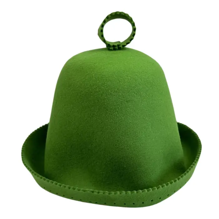 Chapeau de Sauna rafraîchissant coloré 100% laine australienne sans couture