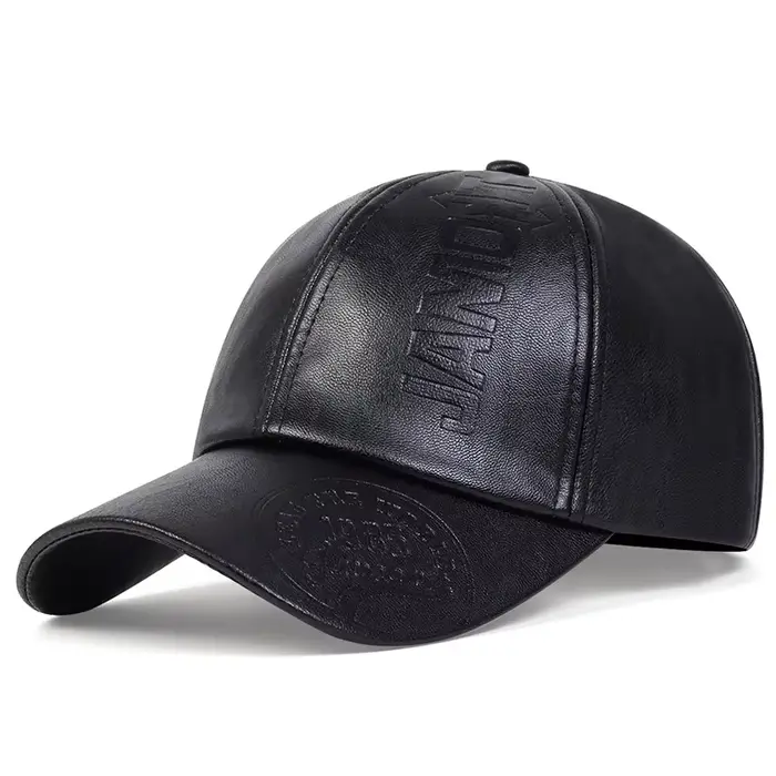 Casquette de baseball vintage en cuir pour hommes, style hip-hop, casquettes de sport, chapeau milit