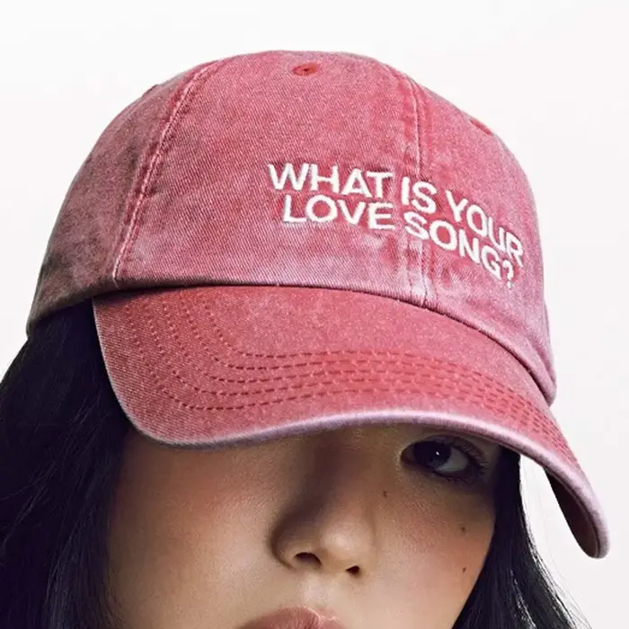 Casquette Kpop tricotée brodée pour homme et femme visière polyester coton tendance extérieure four seasons occasions spéciales