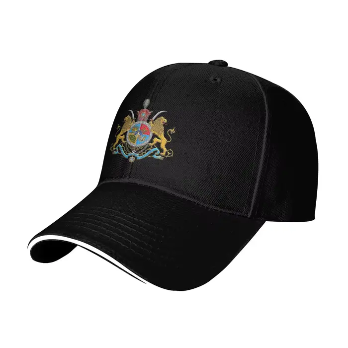 Casquette de baseball avec emblème impérial iranien de la dynastie Pahlavi