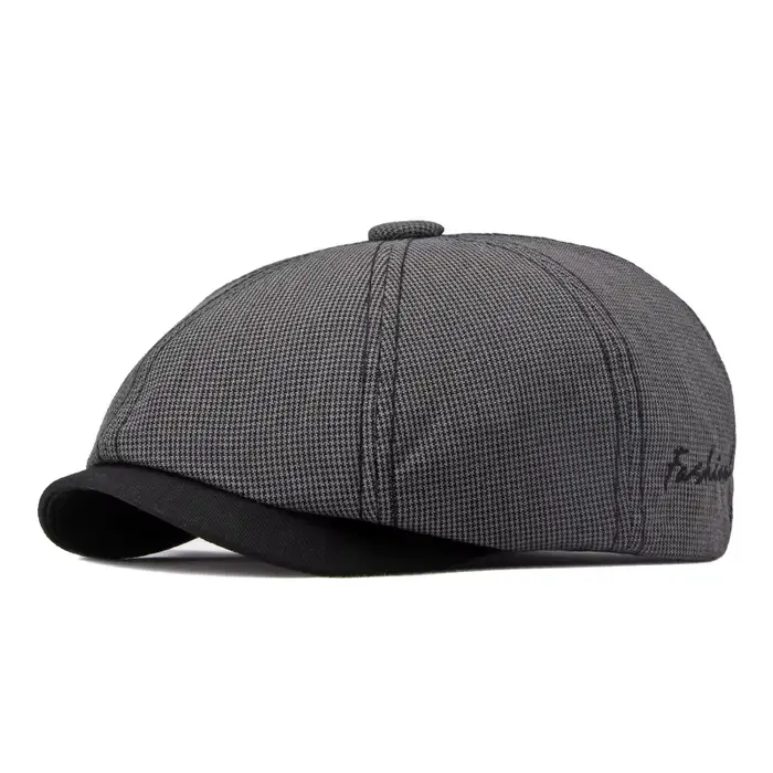 Béret de Style britannique Vintage, chapeau classique, Design de journal pour femmes et hommes, casq