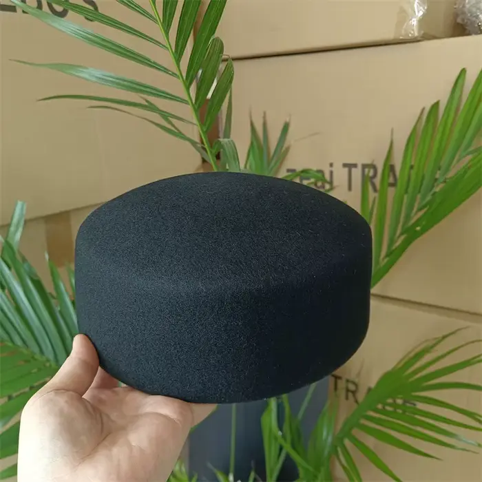Chapeau Fedora plat gris 100 % laine pour femme, style vintage élégant, chapeau pillbox, casquette d