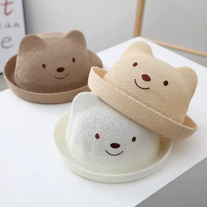 Chapeau de paille d'été pour bébé