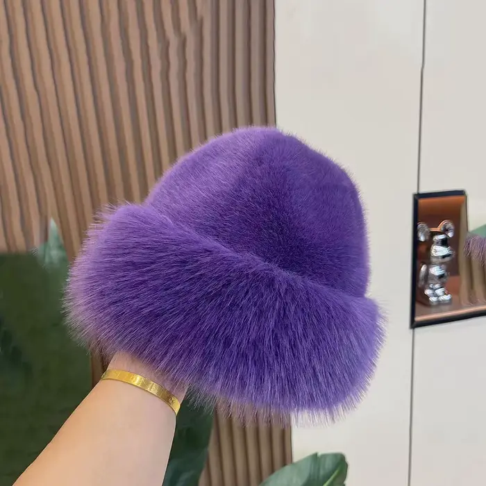 Chapeau de mode femmes hiver neige casquette de Ski femme fausse fourrure de renard épais chaud chap