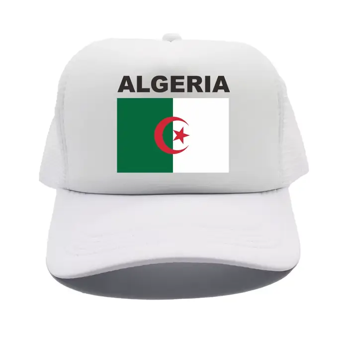 Casquette de camionneur en maille unisexe, chapeau de baseball Cool Algérie, casquettes en filet