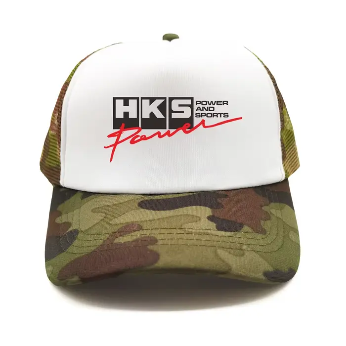 HKS Power and Sports Trucker Cap Men Funny HKS Hat Casquette de baseball Cool Summer Unisex Mesh Net Caps MZ-561
