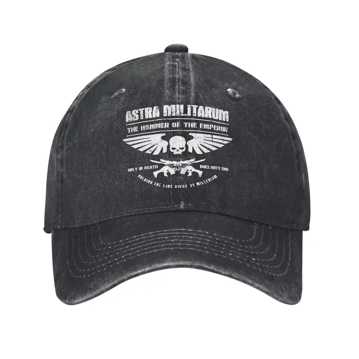 Casquettes de baseball unisexe « Marteau de l'Empereur » Astra Militarum Garde Impériale, en jean dé