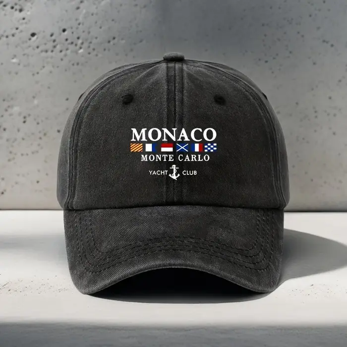 Casquette de baseball tendance à motif géométrique MONACO, casquette rétro pour papa, chapeau décont