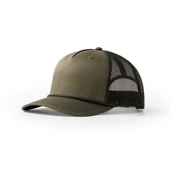 Casquette de baseball en maille à 5 panneaux avec logo personnalisé brodé pour l'extérieur pour femm