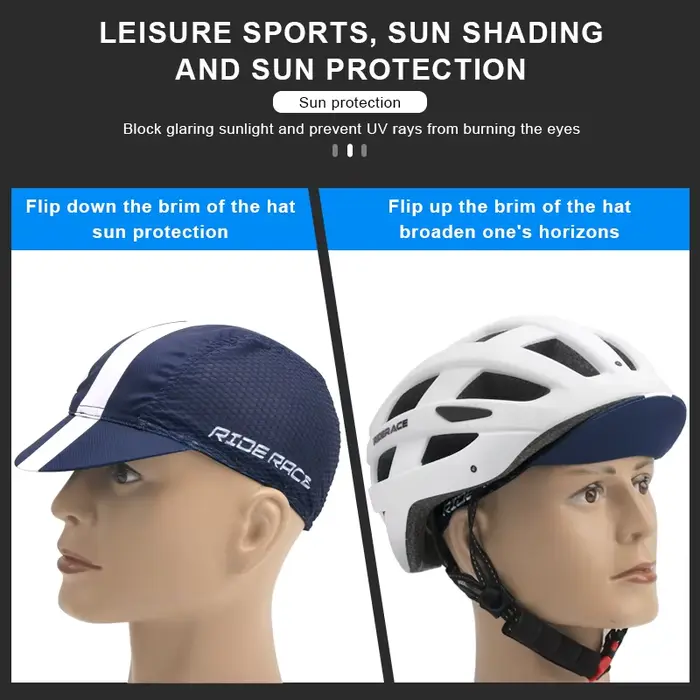 Casquette de cyclisme avec bord