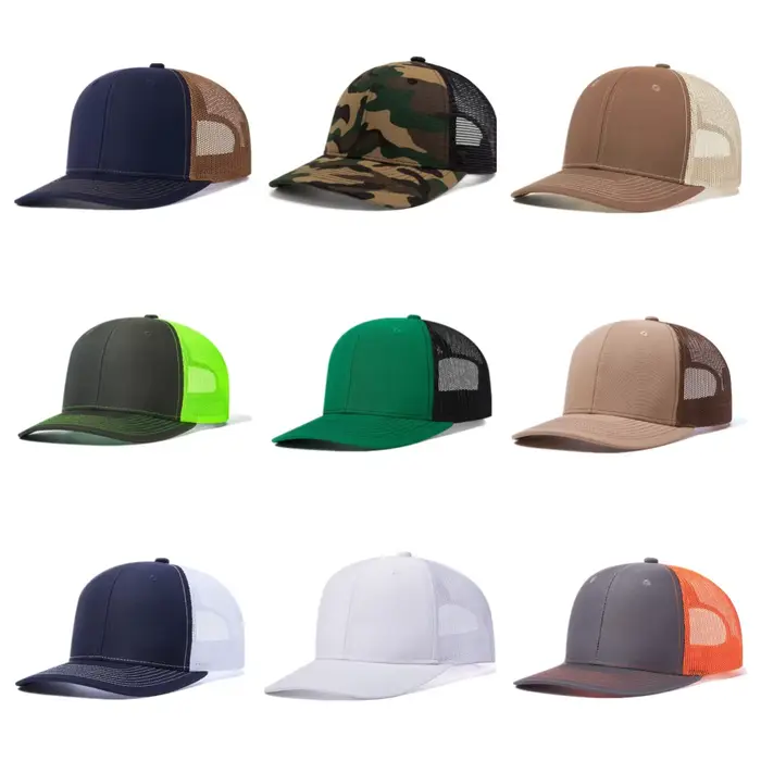 Offre spéciale casquette unisexe à bord légèrement incurvé Style chapeau de camionneur hommes et femmes décontracté en