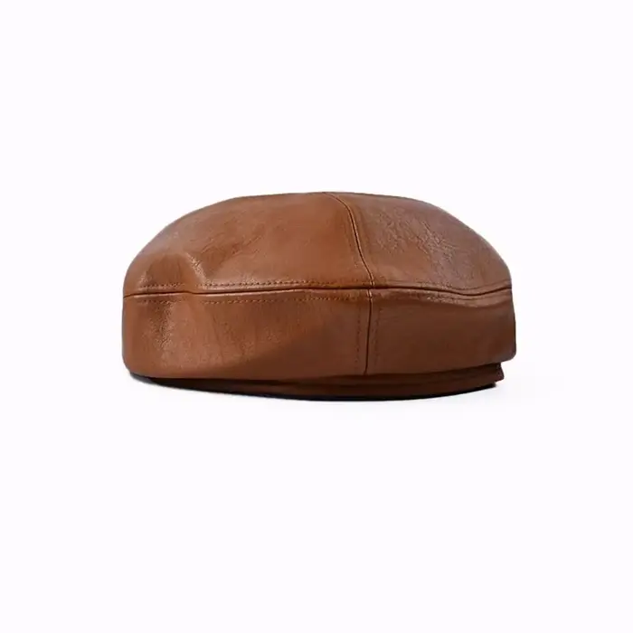 Bérets en cuir PU pour femmes